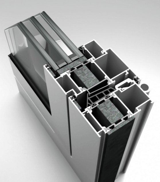 алюминиевое окно Hi-Therm 73